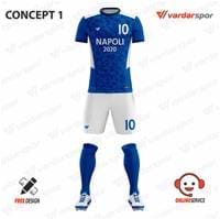 Extras Napoli Dijital Futbol Forma Şort Takımı