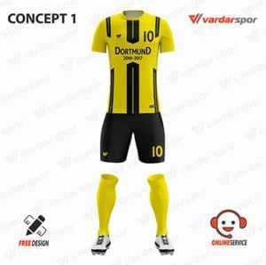 Extras Dortmund Dijital Futbol Forma Şort Takımı