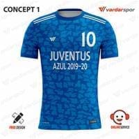 Extras Juventus Azul Dijital Futbol Üst Forma