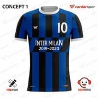 Extras Inter Milan Dijital Futbol Üst Forma